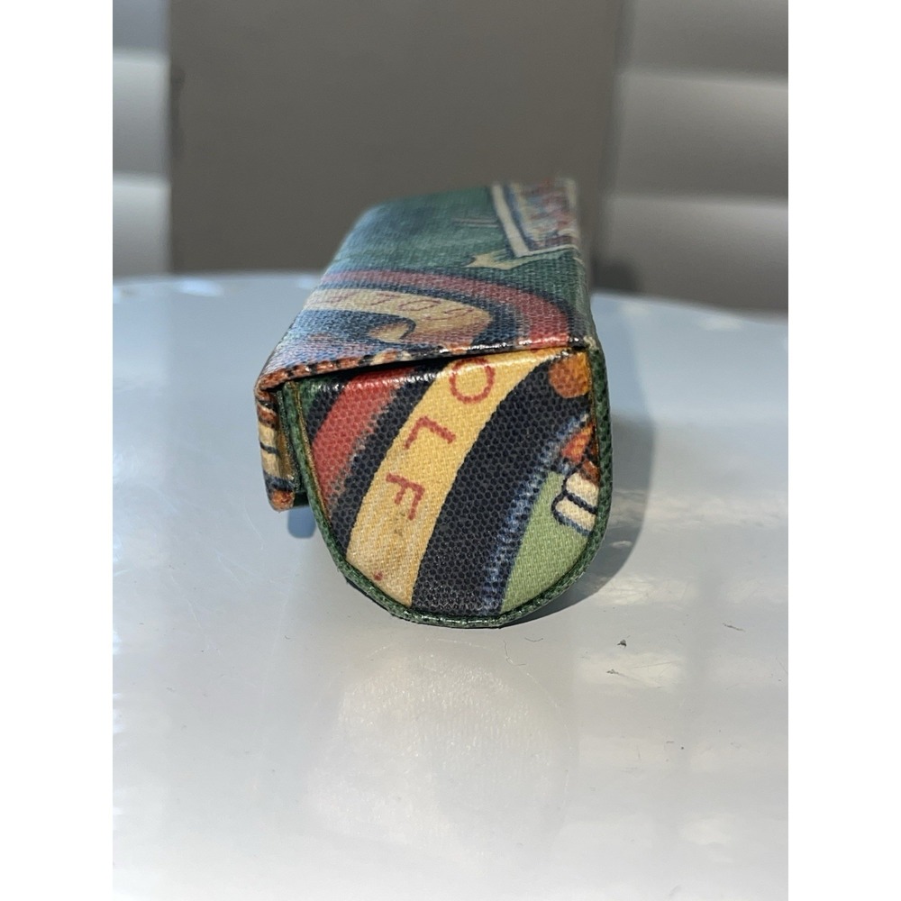 Vintage Golf Design Lipstick Case With Mirror Golf Club Rare - Picture 5 of 9
